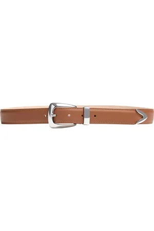 Khaite Benny Leather Belt - - 70 cm - Moda Operandi