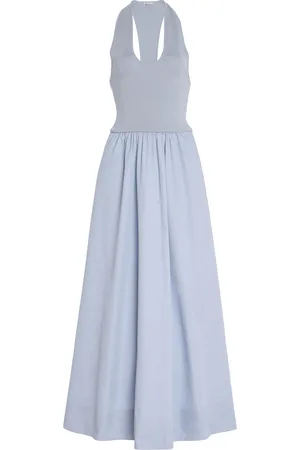 St Agni Exclusive Plunge Neck Dress in Glacier - - XS - Moda Operandi