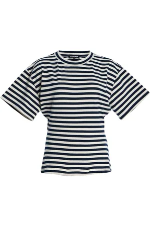 EB DENIM Eero Striped Cotton T-Shirt - - S - Moda Operandi