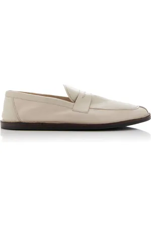 The Row Cary Leather Loafers - - IT 39 - Moda Operandi