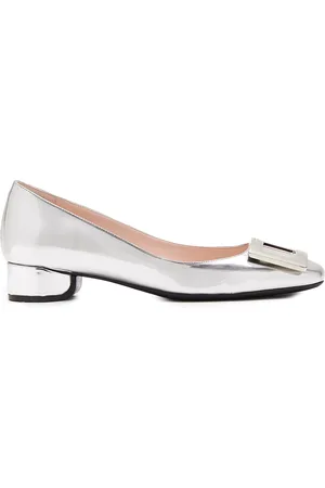 Roger Vivier Mirrored-Leather Flats - - IT 37 - Moda Operandi
