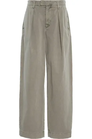 SLVRLAKE Pleated Cotton Chino Pants - - 25 - Moda Operandi