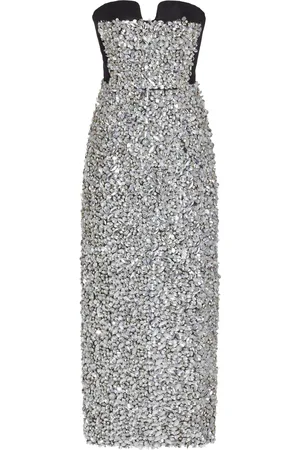 Carolina Herrera Crystal-Embellished Midi Dress - - US 6 - Moda Operandi