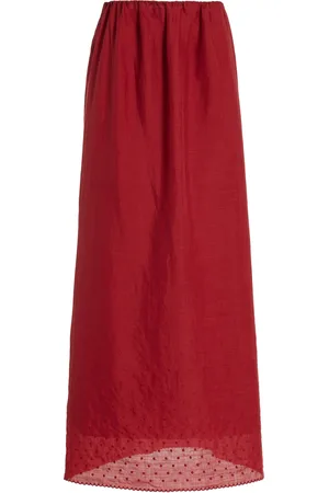 POSSE Aurelia Swiss Dot Maxi Skirt - - XS - Moda Operandi