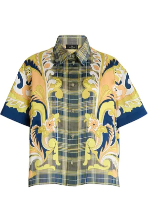 Etro Exclusive Riviera Printed Silk-Twill Top - - IT 38 - Moda Operandi