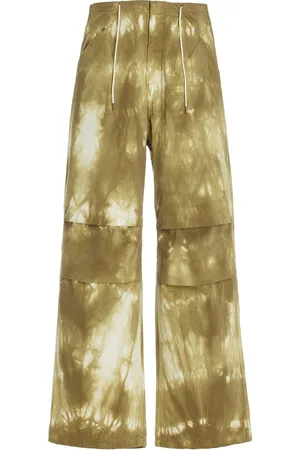DARKPARK Daisy Tie-Dyed Cotton Wide-Leg Pants - - IT 38 - Moda Operandi