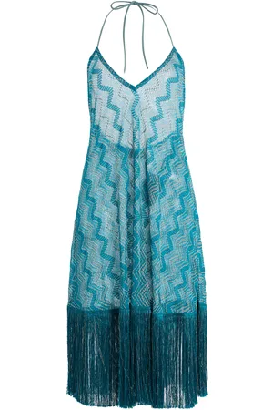 Missoni Exclusive Riviera Fringed Cotton-Blend Knit Midi Dress - - IT 36 - Moda Operandi