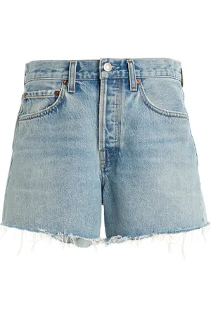AGOLDE Parker Long Denim Shorts - - 23 - Moda Operandi