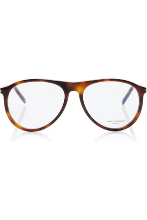 Saint Laurent Tortoiseshell Acetate Glasses - - OS - Moda Operandi
