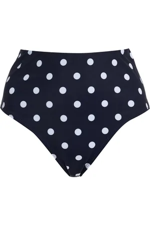 SEA Paulina High-Rise Polka-Dot Bikini Bottom - - XS - Moda Operandi