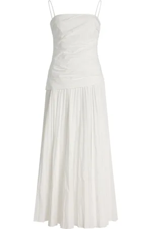 Simkhai Arie Cotton-Blend Bustier Midi Dress - - US 0 - Moda Operandi