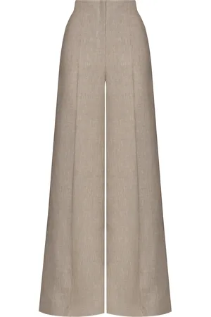 Andres Otalora Encontrarte High-Rise Linen Flare Pants - - US 0 - Moda Operandi