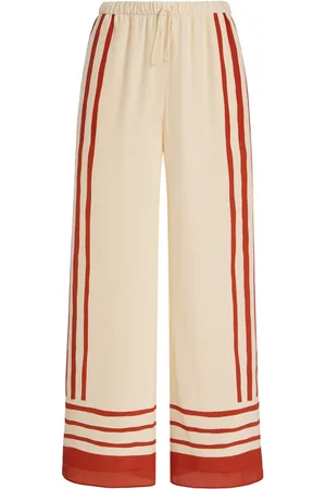 SIR Exclusive Riviera Calla Silk Crepe de Chine Pants - - 1 - Moda Operandi