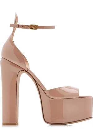 VALENTINO GARAVANI Tan-Go Leather Sandals - - IT 39.5 - Moda Operandi