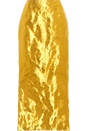 GABRIELA HEARST Manuela Foiled Silk Midi Skirt - - IT 44 - Moda Operandi