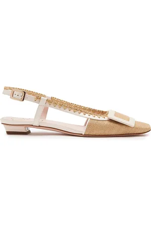 Roger Vivier Belle Vivier Braided Slingback Flats - - IT 36 - Moda Operandi