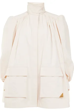 Chloé Puff-Sleeve Cotton Canvas Utility Jacket - - FR 34 - Moda Operandi