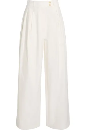 Jenni Kayne Newport High-Rise Cotton Wide-Leg Pants - - US 0 - Moda Operandi