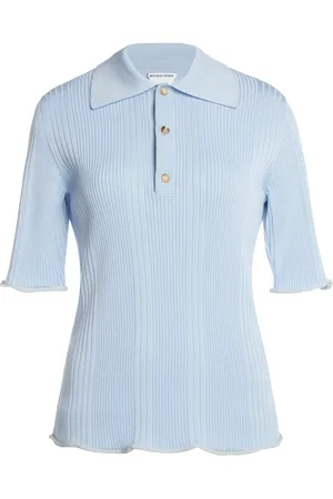 Bottega Veneta Ribbed Cotton Polo Shirt - - XS - Moda Operandi