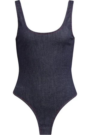 Alaïa Denim Tank Bodysuit - - FR 36 - Moda Operandi