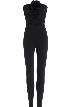 Maygel Coronel Matuna Floral-Appliquéd Strapless Jumpsuit - - OS - Moda Operandi
