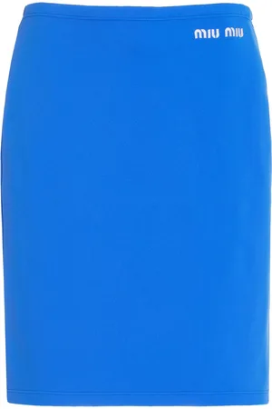Miu Miu Stretch-Nylon Midi Skirt - - IT 38 - Moda Operandi