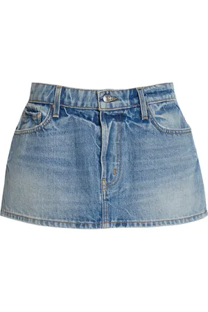 EB DENIM Cherry Denim Mini Skirt - - S - Moda Operandi