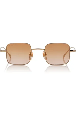 Gucci Square-Frame Metal Sunglasses - - OS - Moda Operandi