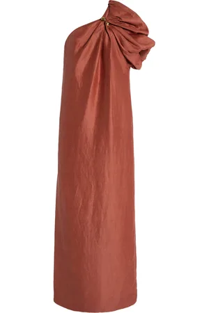 AJE Cira Linen-Blend Midi Dress - - AU 12 - Moda Operandi