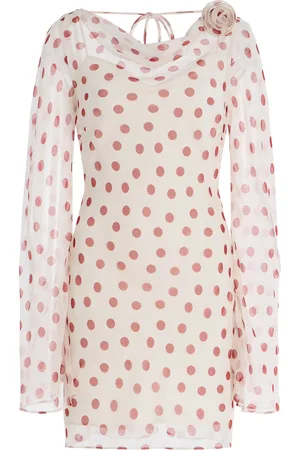 De La Vali Gracia Polka-Dot Silk-Chiffon Mini Dress - - UK 10 - Moda Operandi