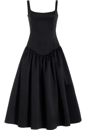 De La Vali Lola Satin Twill Midi Dress - - UK 10 - Moda Operandi