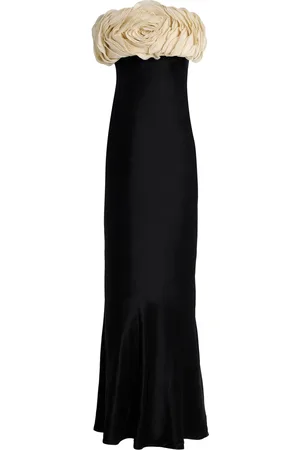 RACHEL GILBERT Fiorella Floral-Embellished Crepe Gown - - US 6 - Moda Operandi