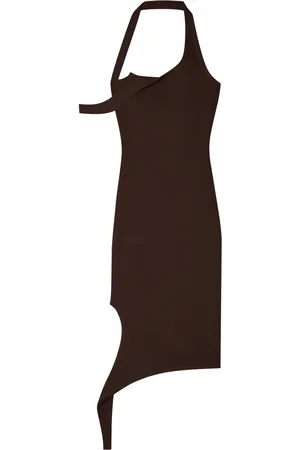 Courrèges Undressed Asymmetric Knit Midi Dress - - XS - Moda Operandi