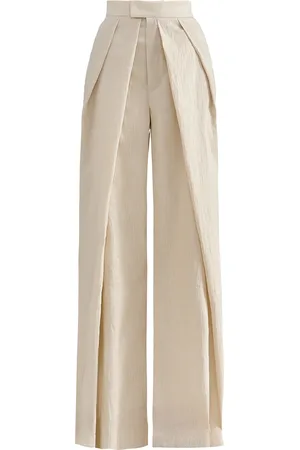 MATICEVSKI Pride Pleated Linen-Cotton Pants - - AU 8 - Moda Operandi