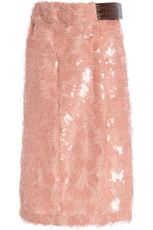 Niccolo Pasqualetti Chimera Belted Sequin Midi Skirt - - S - Moda Operandi
