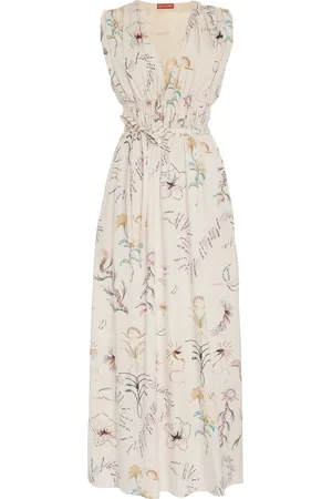 Altuzarra Fie Printed Cotton Poplin Midi Dress - - S - Moda Operandi