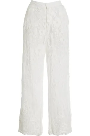 All That Remains Ena Embroidered Lace Wide-Leg Pants - - AU 8 - Moda Operandi