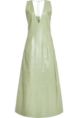 Bottega Veneta Tasseled Leather Midi Dress - - IT 40 - Moda Operandi