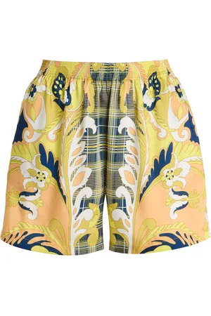 Etro Exclusive Riviera Printed Silk-Twill Shorts - - IT 36 - Moda Operandi