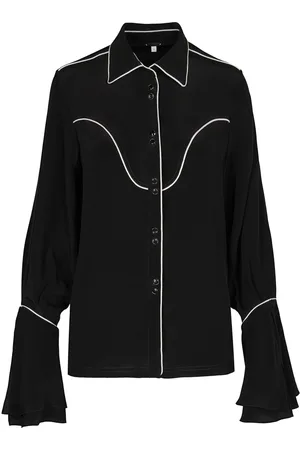JOHANNA ORTIZ High Tides Piped Silk Shirt - - US 0 - Moda Operandi