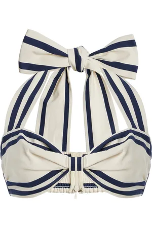 ALÉMAIS Marine Cotton Bralette - - AU 8 - Moda Operandi
