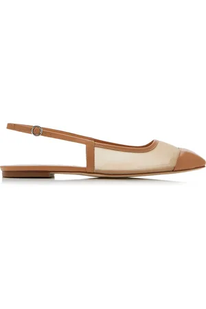 Aeyde Geraldine Mesh Slingback Flats - - IT 36 - Moda Operandi