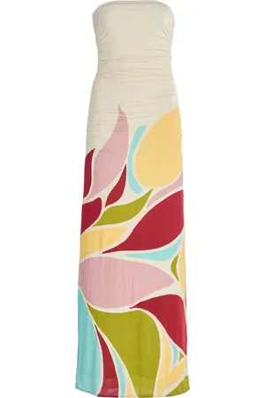 Cala De La Cruz Exclusive Riviera Daphne Strapless Printed Jersey Maxi Dress - - XS - Moda Operandi