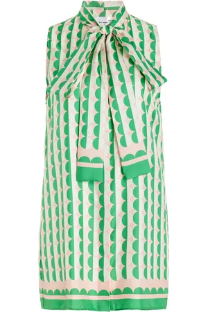 Oscar de la Renta Printed Silk Twill Blouse - - US 0 - Moda Operandi