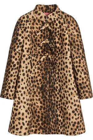 VALENTINO GARAVANI -Print Wool-Silk Coat - - IT 38 - Moda Operandi