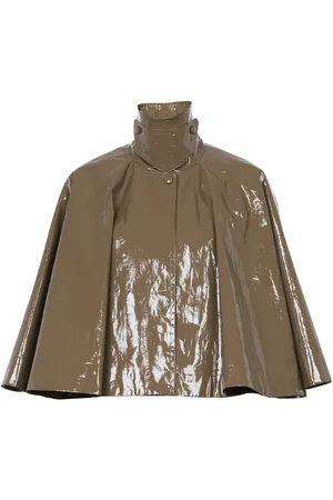 Chloé Cropped Lacquered Cotton Capelet - - S - Moda Operandi