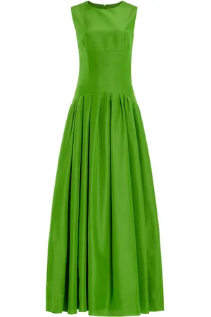 Carolina Herrera Sleeveless Cotton-Blend Faille Maxi Dress - - US 0 - Moda Operandi