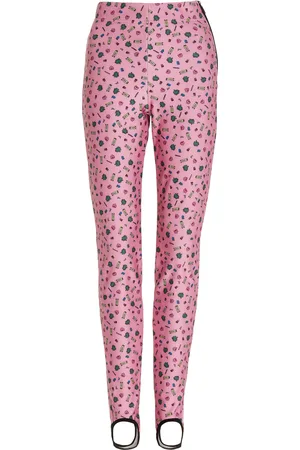 Moncler Printed Fleece Stirrup Pants - - S - Moda Operandi