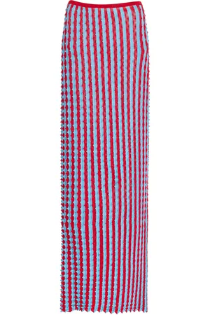 ZANKOV Capucine Textured Knit Maxi Skirt - - L - Moda Operandi
