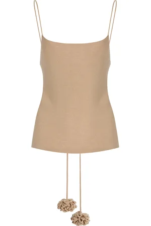 By Malene Birger Gillian Open-Back Knit Tank Top - - S - Moda Operandi